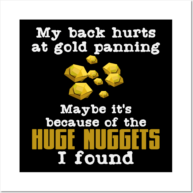 Gold Prospector Quote | Panning Prospecting Nugget Wall Art by DesignatedDesigner